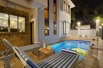 hotel with bar in tungarli, lonavala - alaya stays adarsh villaelegant 3 bhk villa with pvt pool & balcony