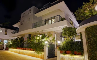 hotel with banquet hall in tungarli, lonavala - alaya stays adarsh villaelegant 3 bhk villa with pvt pool & balcony