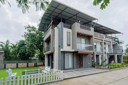 jacuzzi hotel in valvan, lonavala - alaya stays serenia lonavala 3 bhk with pool lonavala