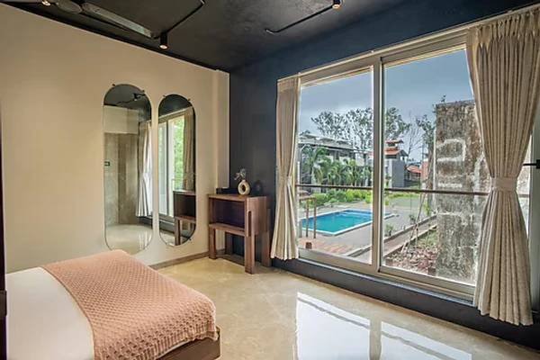 hotel with gym in valvan, lonavala - alaya stays serenia lonavala 3 bhk with pool lonavala