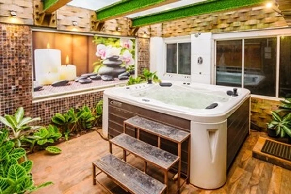 hotel with meeting room in valvan, lonavala - elivaas moonstone meadows 1 suite room with shared pool
