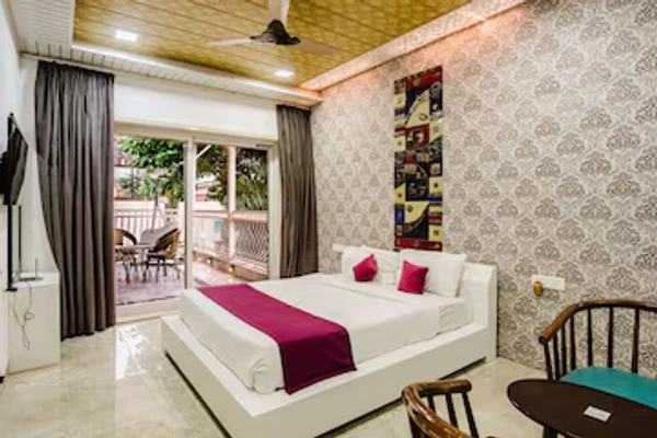 hotel in valvan, lonavala for family - elivaas moonstone meadows 1 suite room with shared pool