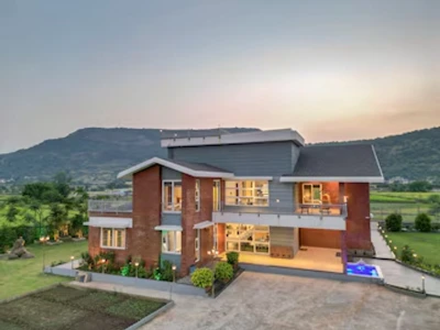 hotel near lonavala railway station - elivaas nimishka 5 bhk villa with pvt pool & garden