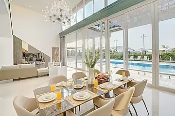 hotel with gym in khandala, lonavala - elivaas prive meraki villa 6 bhk glass villa with private pool