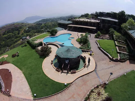 resort in tungarli, lonavala with swimming pool - upper deck resort  highest peak lonavala