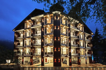 hotel near manali railway station - dls la serene valley