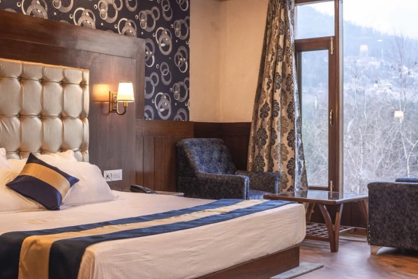 family hotel with pool in naggar road, manali - dls la serene valley