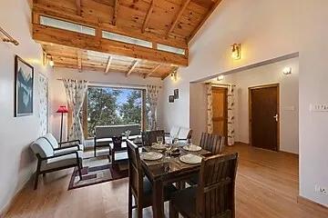 hotel with meeting room in satkhol, mukteshwar - alaya stays hill homes cottages mallow 1 bhk