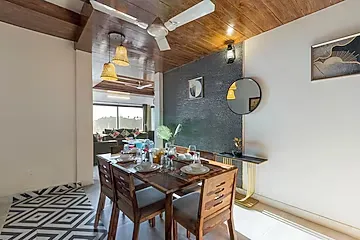 hotel room booking in bhediyana, mussoorie - alaya stays evara 4 bhk villa with scenic views