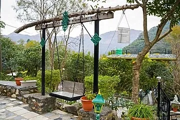 hotel with gym in bhediyana, mussoorie - elivaas zephyr imperial tent luxury tent on hills with pool, gazebo, tea house & dining