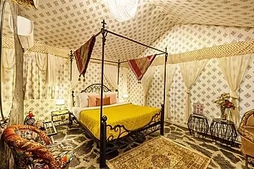 hotel with bar in bhediyana, mussoorie - elivaas zephyr imperial tent luxury tent on hills with pool, gazebo, tea house & dining