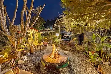 hotel room booking in bhediyana, mussoorie - elivaas zephyr timberhill cottage with pool