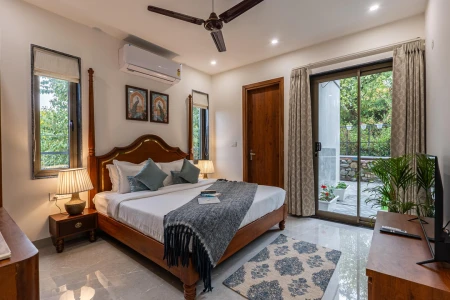 hotel near nainital airport - elivaas lakefront 4bhk villa with attic & common patio