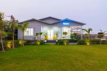 jacuzzi hotel in sector 150, noida - alaya stays 3-bhk rathore farm with pvt pool & lush garden