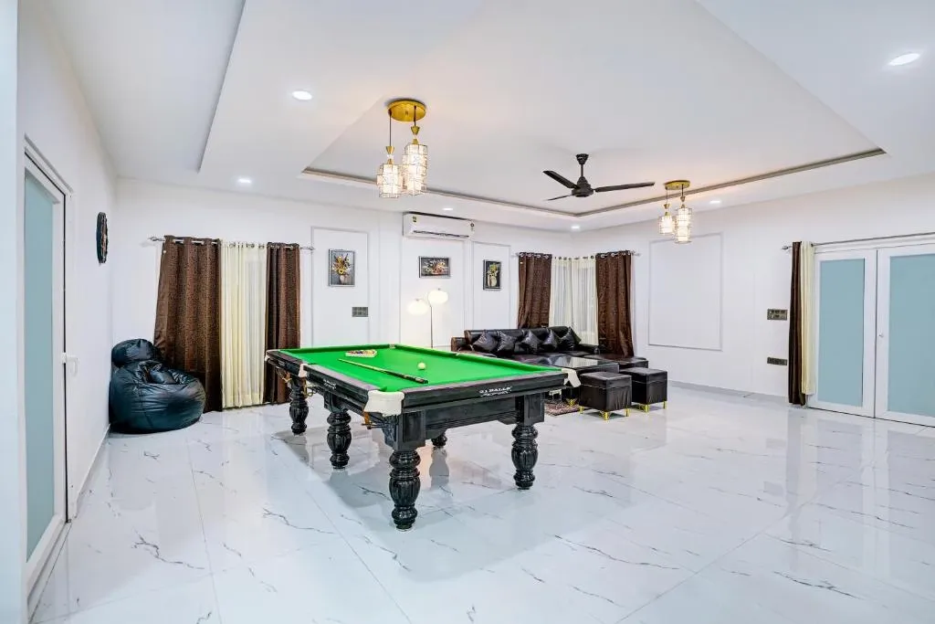 hotel in sector 150, noida for family - alaya stays 3-bhk rathore farm with pvt pool & lush garden