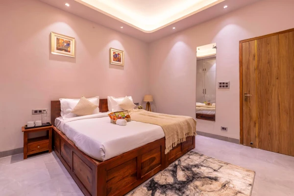 hotel in sector 3, noida for family - alaya stays radhika 2bhk apartment with terrace