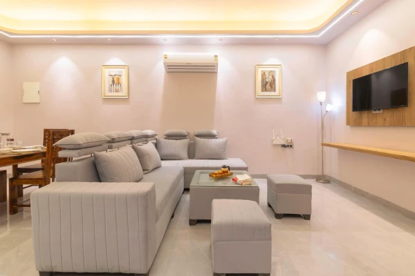 hotel with meeting room in sector 3, noida - alaya stays radhika 2bhk apartment with terrace