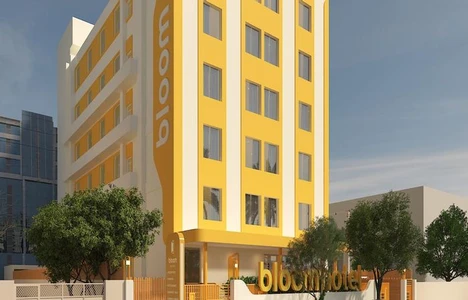 hotel near noida airport - bloom hotel sector 62