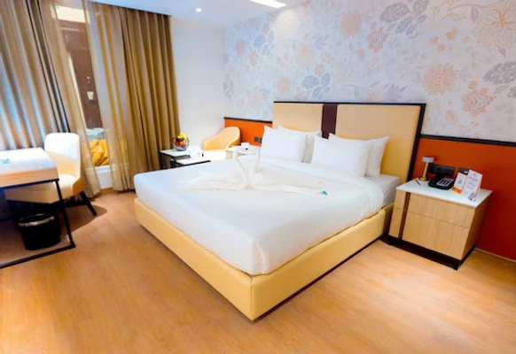 hotel with gym in knowledge park, noida - pride premier greater noida