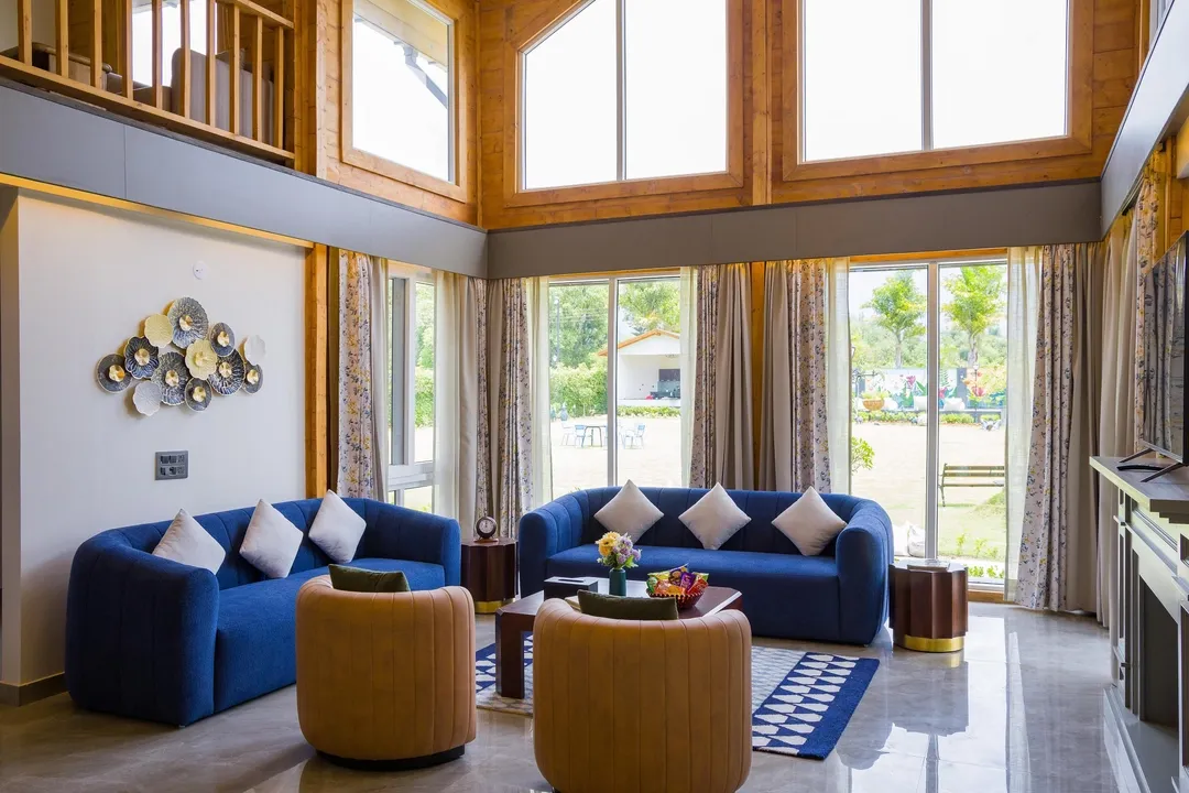 online room booking in gopalpur, palampur - elivaas esh birch 4 bhk villa palampur