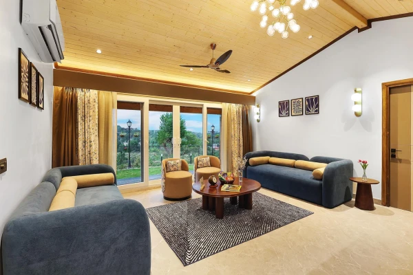 online room booking in gopalpur, palampur - elivaas esh birch 4 bhk villa palampur