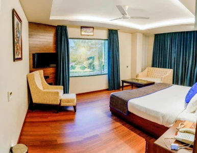 Hotel with meeting room in ghuggar, palampur - justa palampur resort & convention centre