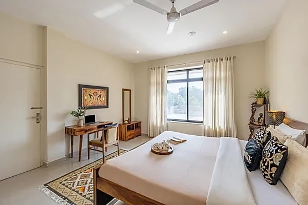 hotel near palwal railway station - alaya stays dacha 3 bhk  with garden jacuzzi & outdoor bar palwal