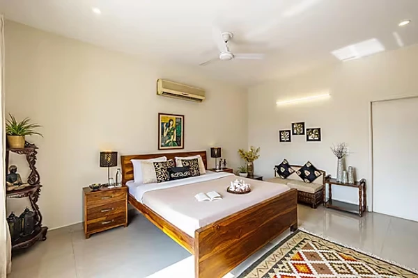 hotel with gym in air force, palwal - alaya stays dacha 3 bhk  with garden jacuzzi & outdoor bar palwal