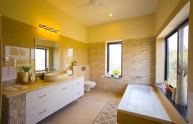 hotel with free parking in air force, palwal - alaya stays dacha 3 bhk  with garden jacuzzi & outdoor bar palwal
