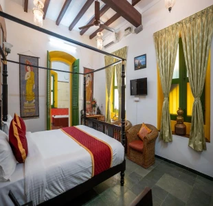 hotel with meeting room in white town, pondicherry - luigi villa