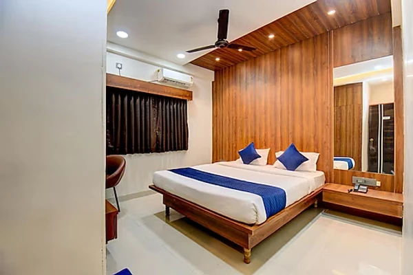 hotel with free parking in chimbali, pune - hotel celebration inn chakan
