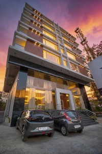 family hotel with pool in magarpatta city, pune - staybird capital business hotel