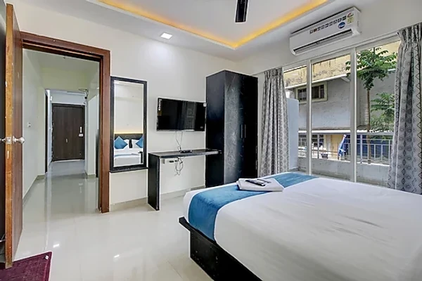hotel with swimming pool in kharadi, pune - staybird - silver oak, an apartment hotel