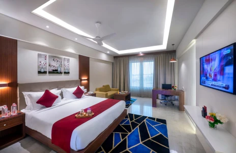 3 star hotel in shapar, rajkot - lords eco inn shapar rajkot