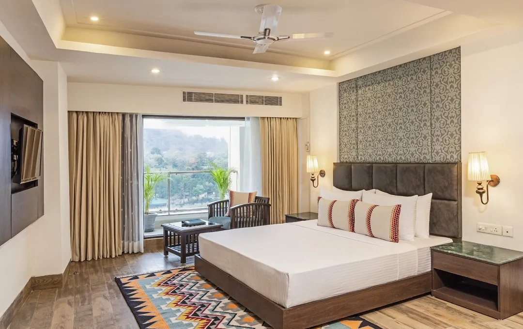 hotel with gym in tapovan, rishikesh - lemon tree premier rishikesh