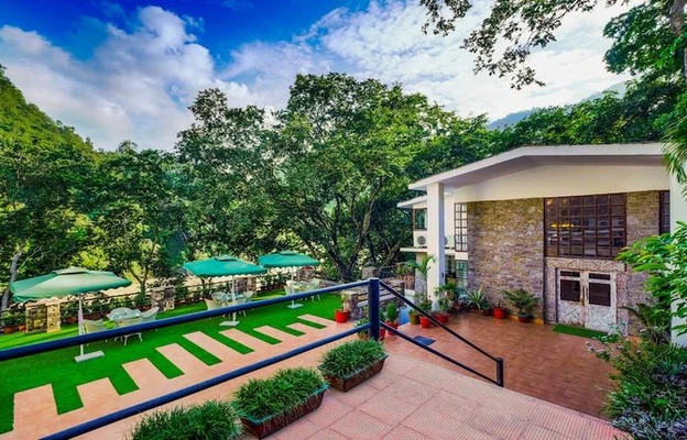 resort in shivpuri, rishikesh with swimming pool - summit by the ganges beach resort & spa, rishikesh