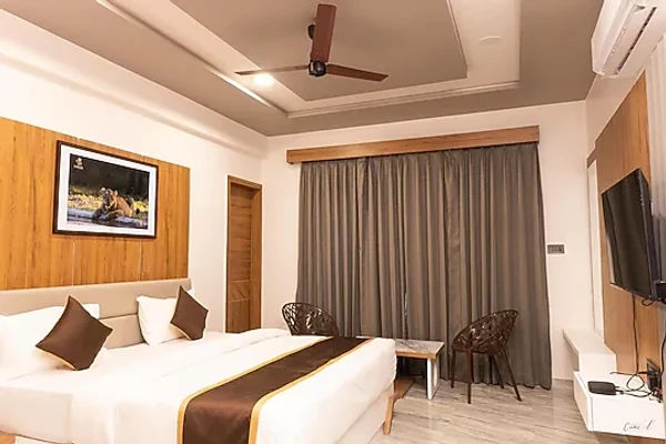 hotel with party hall in hiranvel, sasan gir - daksh eden greenz resort sasan gir