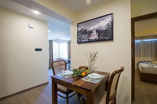 hotel in chota shimla, shimla for couples - alaya stays baljees melville utopia 1bhk shimla