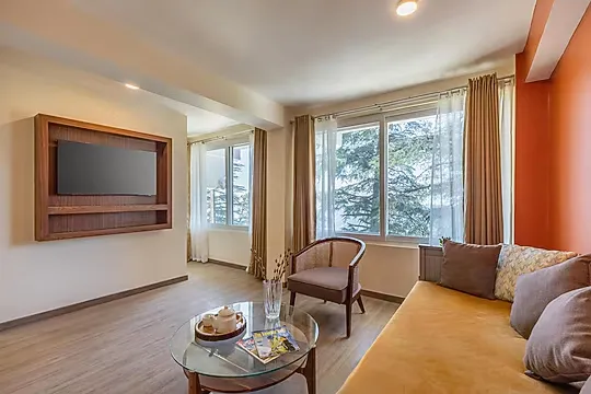 hotel with swimming pool in chota shimla, shimla - alaya stays baljees melville utopia 1bhk shimla