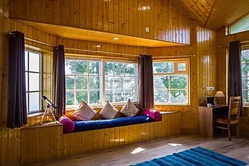 hotel room booking in bagh, shimla - alaya stays hill top farmstead heritage 3 bhk  villa with balcony & gazebo