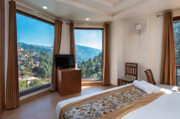 hotel near shimla airport - dls rock castle