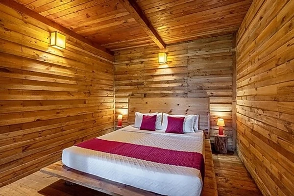 budget hotel in nagali, solan - alaya stays woodcrest chalet  duplex cottage with a loft shimla
