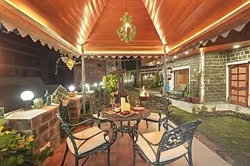 jacuzzi hotel in dharampur, solan - elivaas aaram bagh 4 bhk escape amid pine forest & valley view