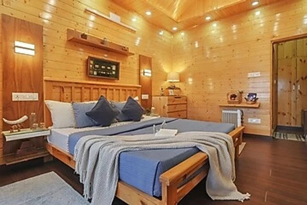 dharampur, solan hotel booking - elivaas aaram bagh 4 bhk escape amid pine forest & valley view