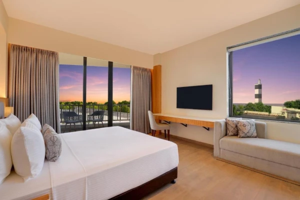 hotel with gym in bypass road, somnath - lemon tree resort somnath