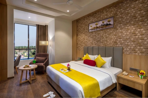 hotel with banquet hall in bypass road, somnath - lords inn somnath