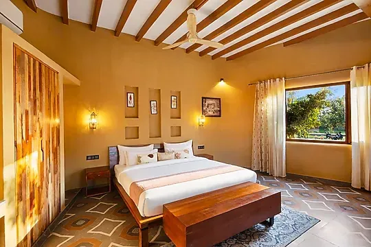 hotel near sonipat railway station - aanandam resort by elivaas sonipat