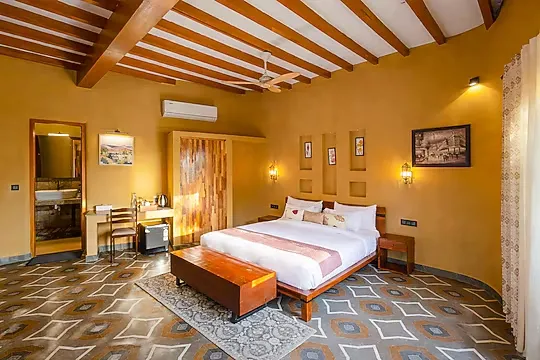 hotel near sonipat airport - aanandam resort by elivaas sonipat