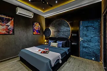 hotel with banquet hall in dhinkli, udaipur - elivaas casa llios country style 3 bhk villa with pvt pool