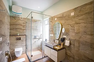 family hotel with pool in madar, udaipur - elivaas festiva mansion 3 bhk villa with pvt pool & garden